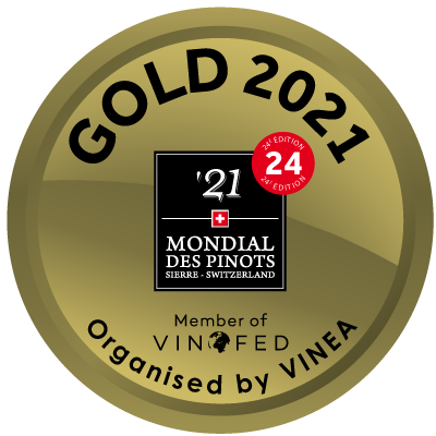 Médaille d'or Mondial des Pinots 2021